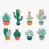 8 Grands Stickers Cactus Vert / Multicolore – Vertbaudet REMISE allant jusqu. 20