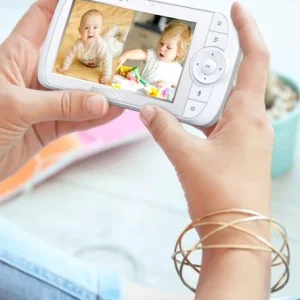 luxe soldes Babyphone Vidéo Sans Fil VM 35-2 Twin MOTOROLA Blanc – Motorola 8