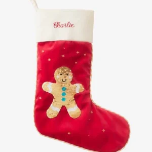 en ligne Chaussette De Noël à Sequins Réversibles Mr Biscuit Rouge – Vertbaudet 12