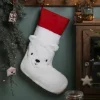 haute qualité Chaussette De Noël Ours En Bouclette Personnalisable Blanc – Vertbaudet 20