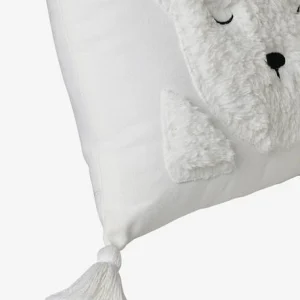 achat pas cher Coussin Avec Applications Sherpa Ours Berbère Ecru – Vertbaudet 10