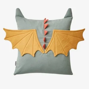 Coussin Dragon Gris Vert – Vertbaudet Les achats en ligne 15