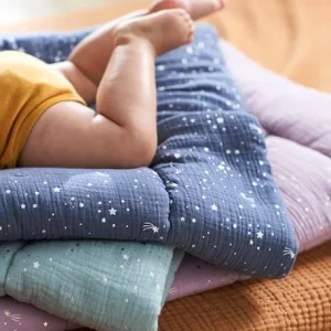 shopping pas cher Couverture Bébé En Gaze De Coton Bio* COMÈTES Parme – Vertbaudet 12