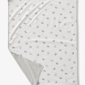 solde en ligne Couverture Bébé En Maille Jersey Coton Bio* MINI COMPAGNIE écru / Gris Chiné – Vertbaudet 18