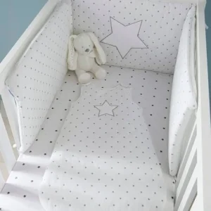 Drap-housse Bébé PLUIE D’ETOILES Blanc / étoiles – Vertbaudet soldes officiel 9