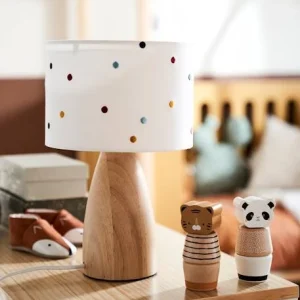 Lampe De Chevet Pois Brodés Beige / Multicolore – Vertbaudet guranteed de qualité 16