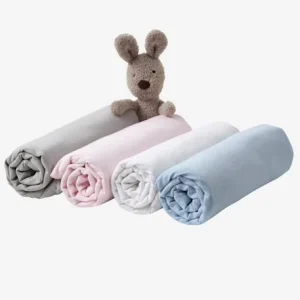 Lot De 2 Draps-housses Bébé En Jersey Uni Blanc Blanc – Vertbaudet vente en ligne 10