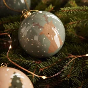 magasin Lot De 6 Boules De Noël Contes De La Forêt Vert – Vertbaudet 12