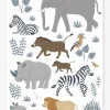 Planche De Stickers LILIPINSO – Big Five & Cie – Animaux Jungle Multicolore – Lilipinso Livraison rapide 20