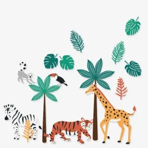 aux meilleurs prix Stickers XL Green Jungle Multicolore – Vertbaudet 9