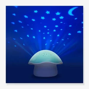 Veilleuse Musicale Et Projecteur D’étoiles PABOBO Champignon Rose – Pabobo SOLDES TOUT À 10